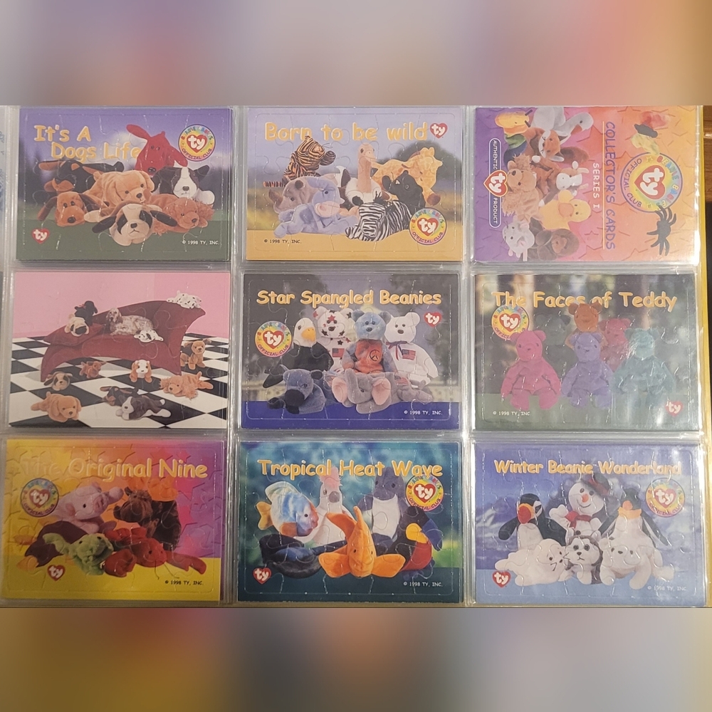 Ty Beanie Babies Collectors Card PUZZLE